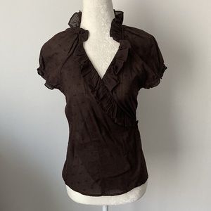 The Limited Wrap Front Blouse